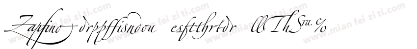 Zapfino Extra LTI字体转换